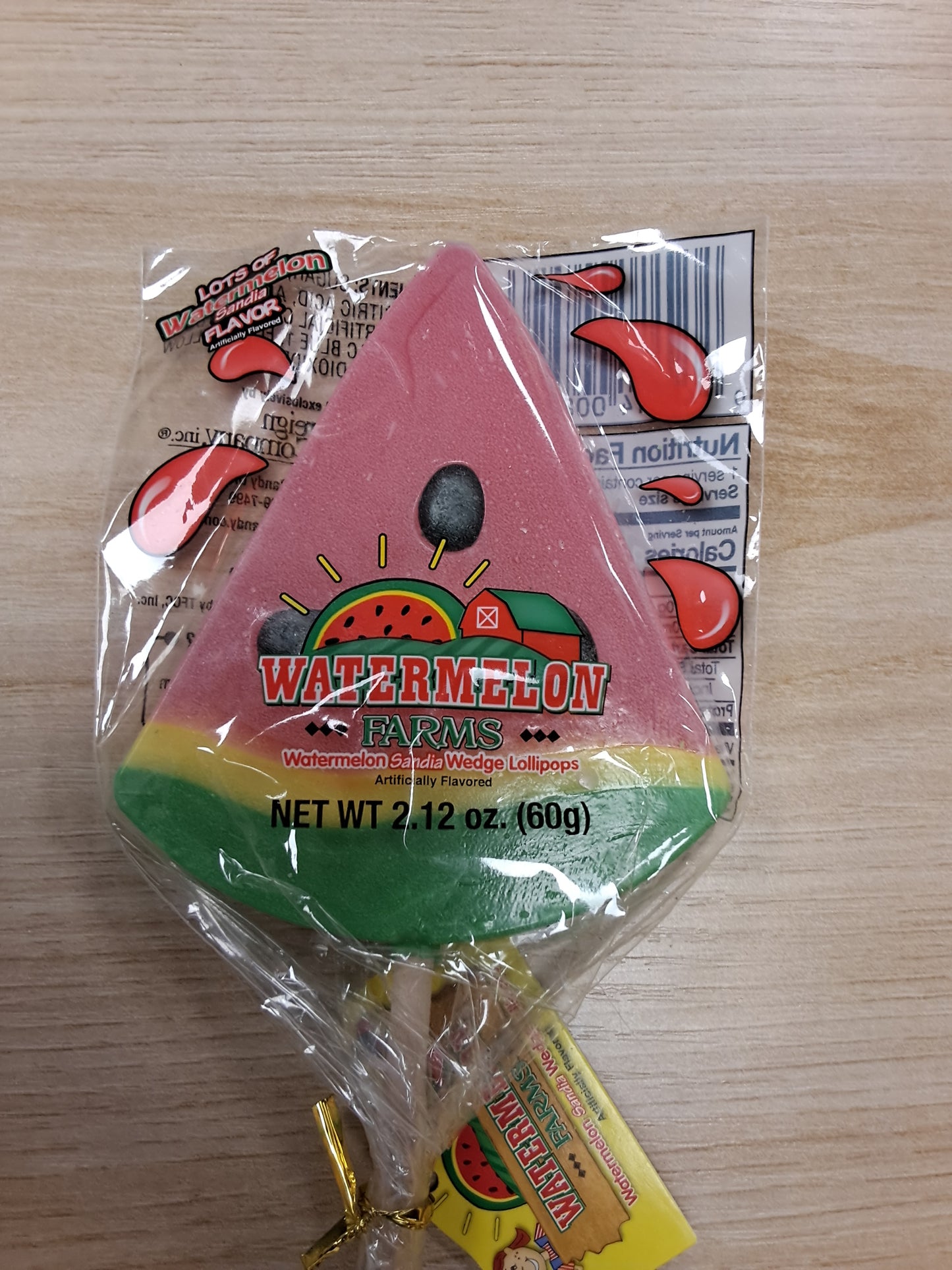 Watermelon wedge pop