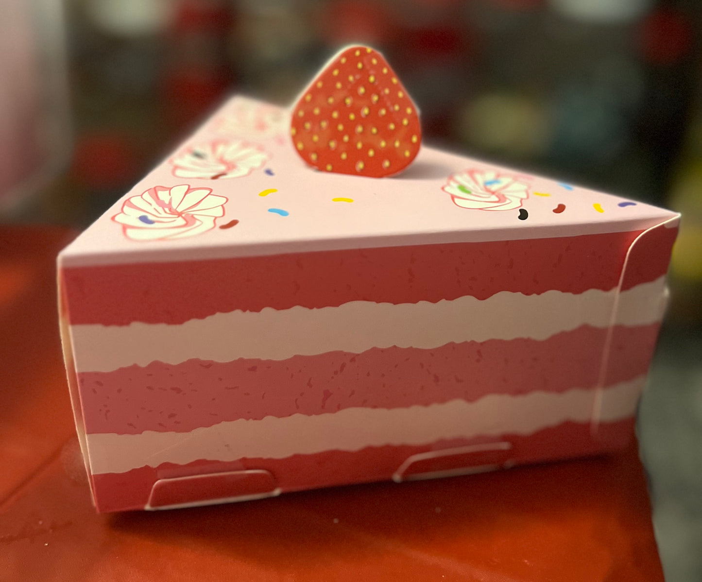 Strawberry Cake Gift Box ( candy not included)