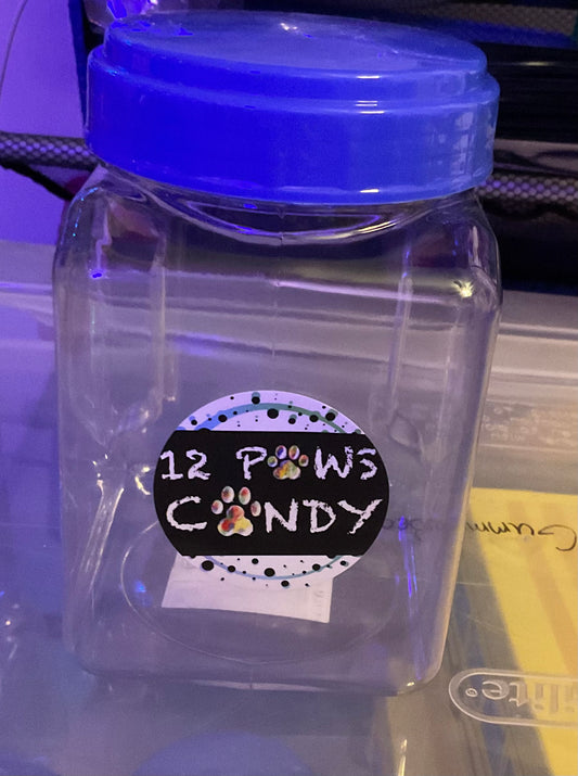 1/2 pound jar only no candy