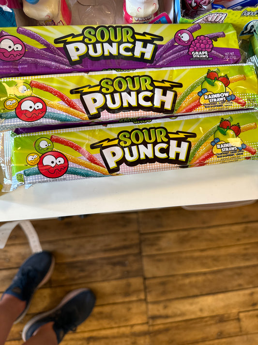 Sour punch straws assorted flavors