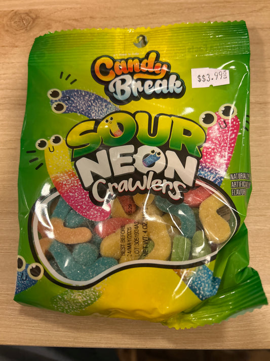 Candy Break Sour Neon Crawlers