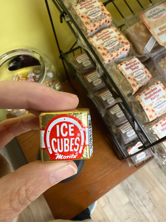 Ice cubes chocolate
