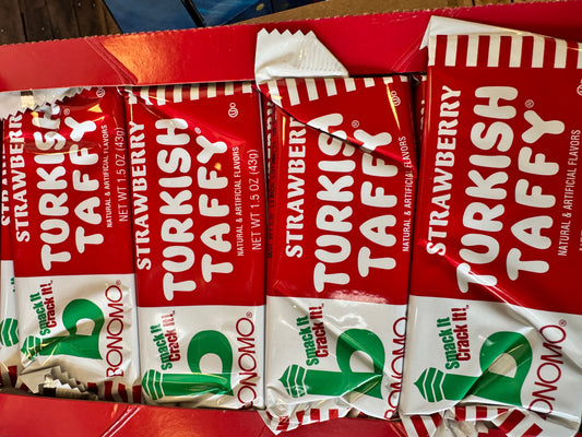 Strawberry Turkish taffy