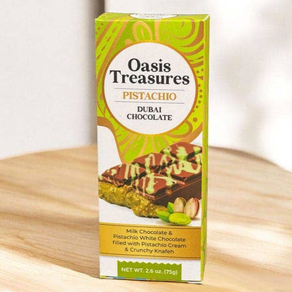 Dubai Chocolate Bar Pistachio by Oasis Treasures 75gm/2.65oz