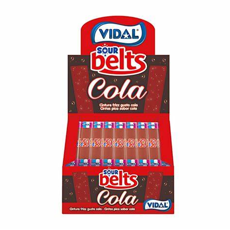 Individually Wrapped Sour Cola Belts - 1 piece each