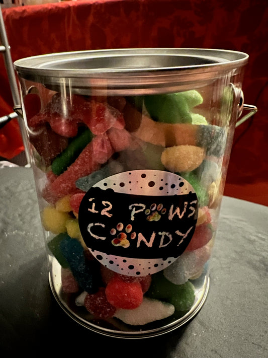 Paint Bucket filled with 1 pound of pick and mix candy