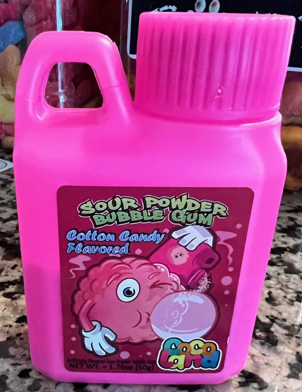 Sour Powder Bubble Gum Jug