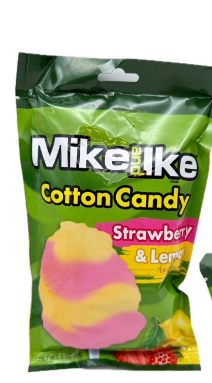 Mike and Ikes Strawberry and Lemon Cotton Candy