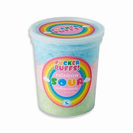 Pucker Puffs Rainbow Sour Cotton Candy