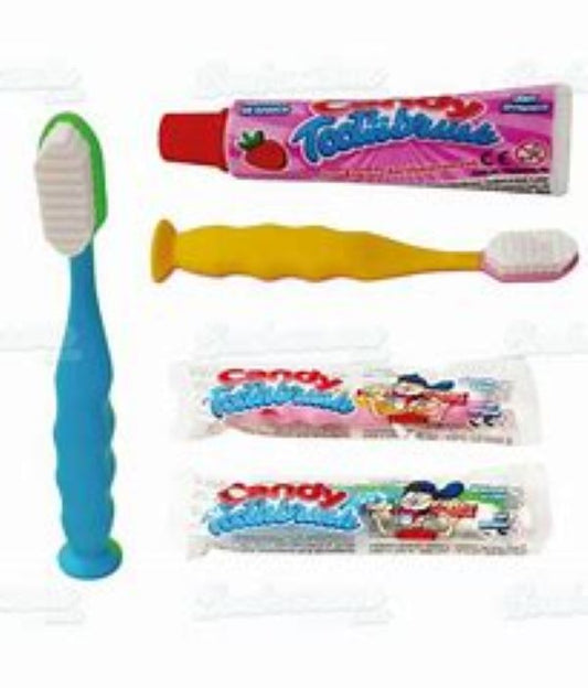 Candy Toothbrush with Candy Gel Toothpaste